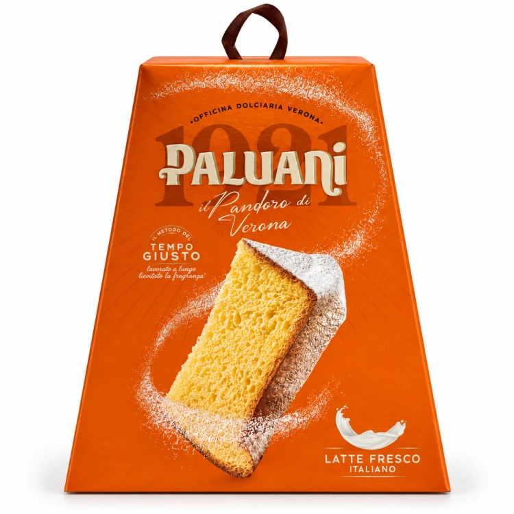 Pomarańczowe opakowanie pandoro Paluani.png